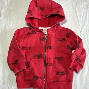 18M Carters Firetruck hoodie